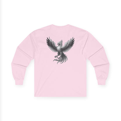 True Souls Black & White Phoenix on Back Long Sleeve Tee