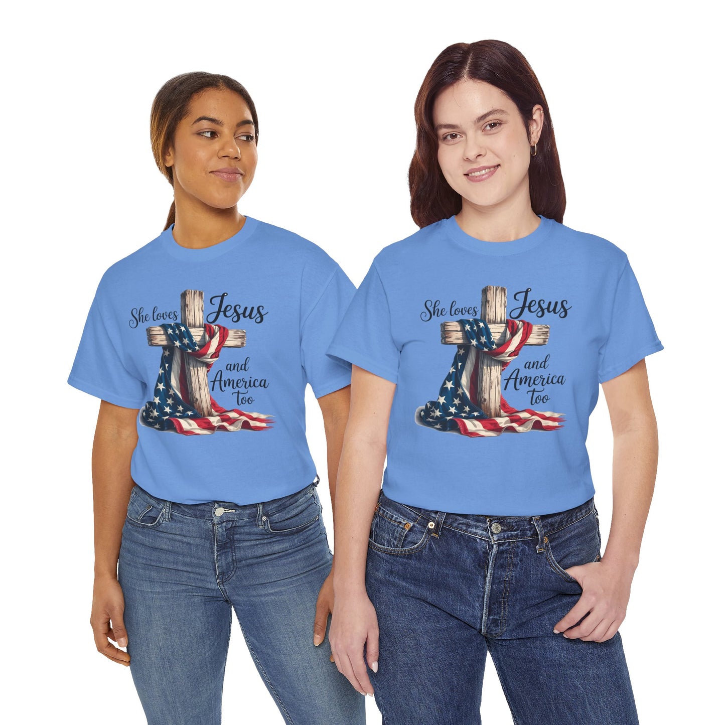 She Loves Jesus and America Too - Direct to Garment