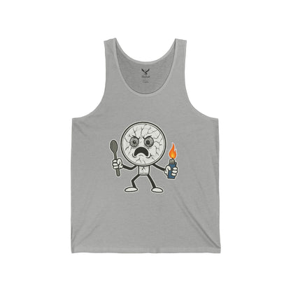 Crack Head - Unisex Jersey Tank - Bold Graphic Tee for Everyday Wear