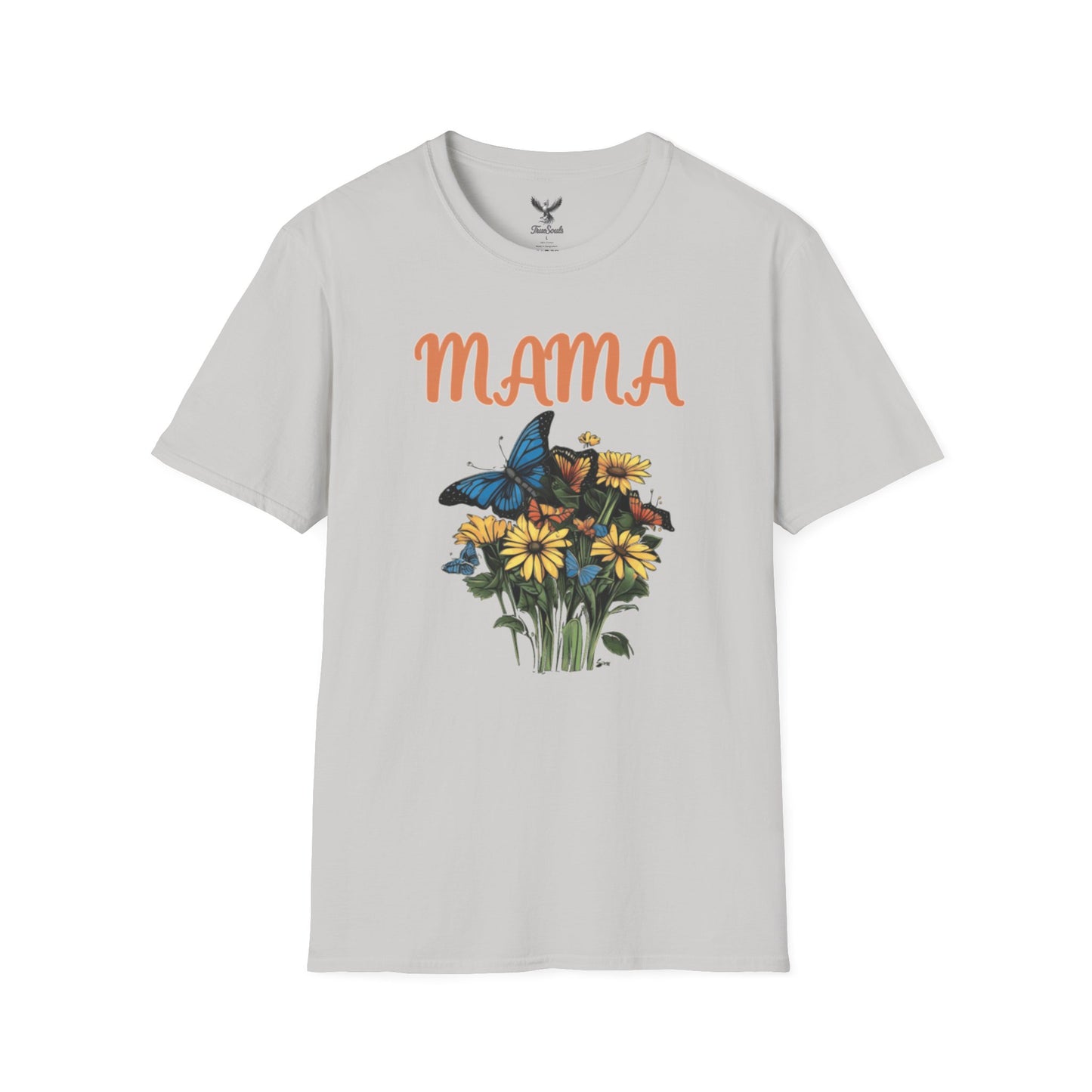 Mama - Flower Bouquet - Unisex Softstyle T-Shirt Graphic
