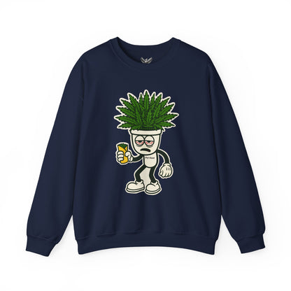 Pot Head - Unisex Crewneck Sweatshirt - Comfortable Stylish Apparel for Everyday Wear