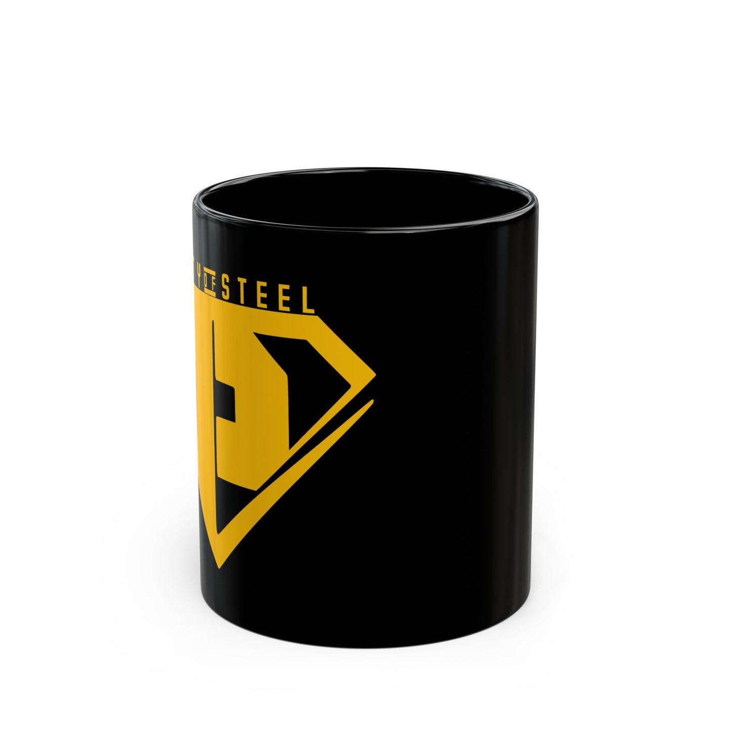City of Steel Ceramic Mug - 11oz & 15oz Black Coffee Cup
