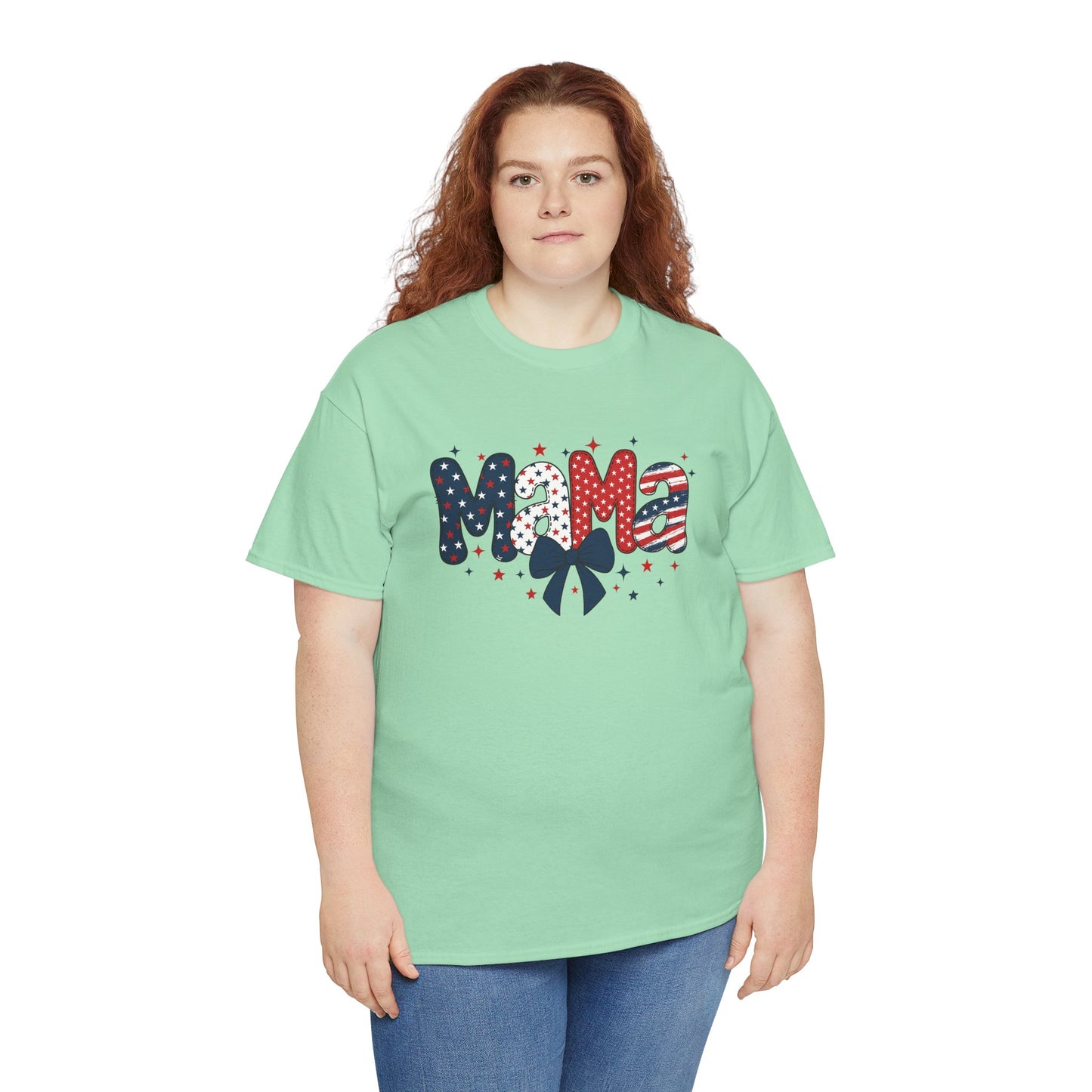 Patriotic Mama Tee - Unisex Cotton Shirt for Moms
