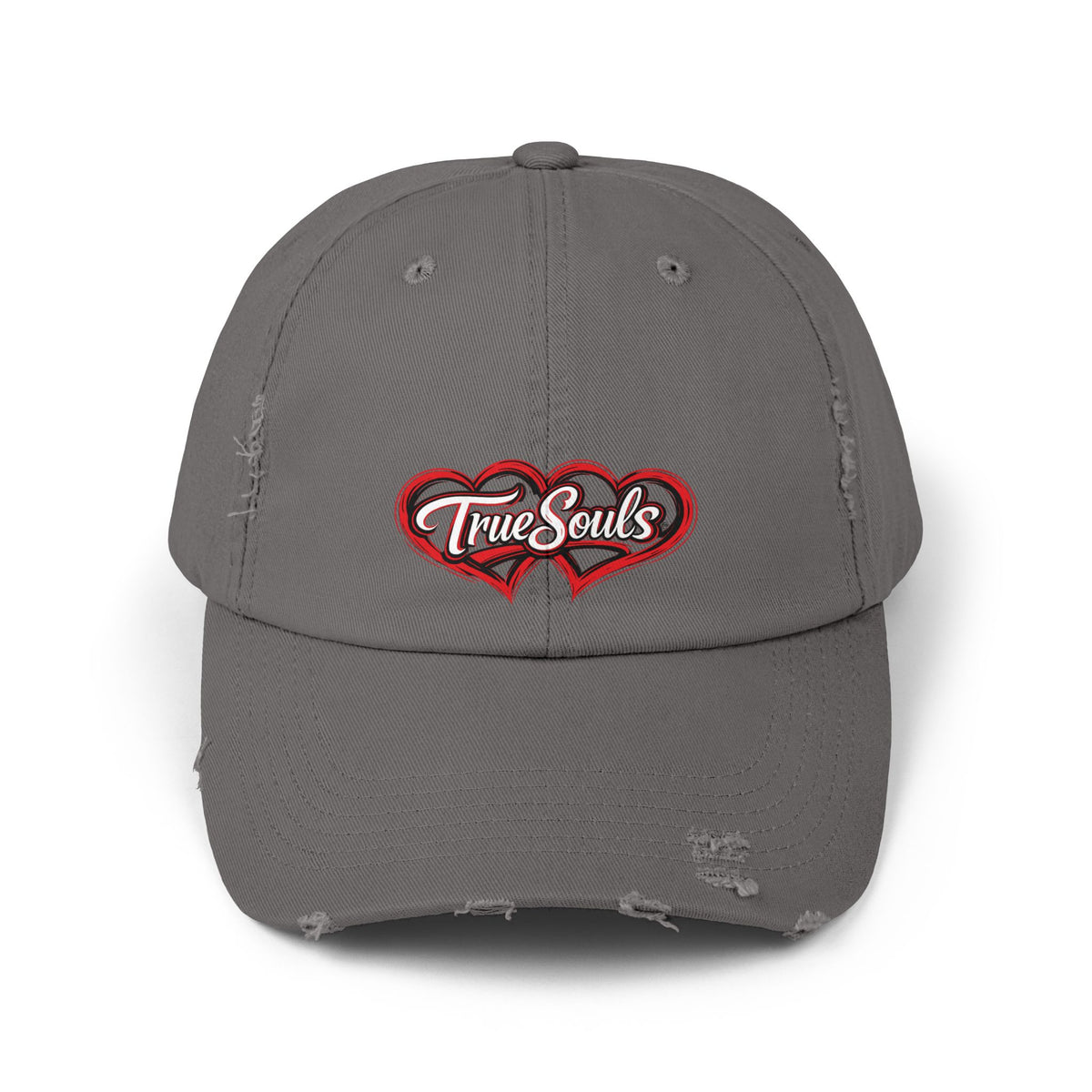 True Souls Double Heart Distressed Hat