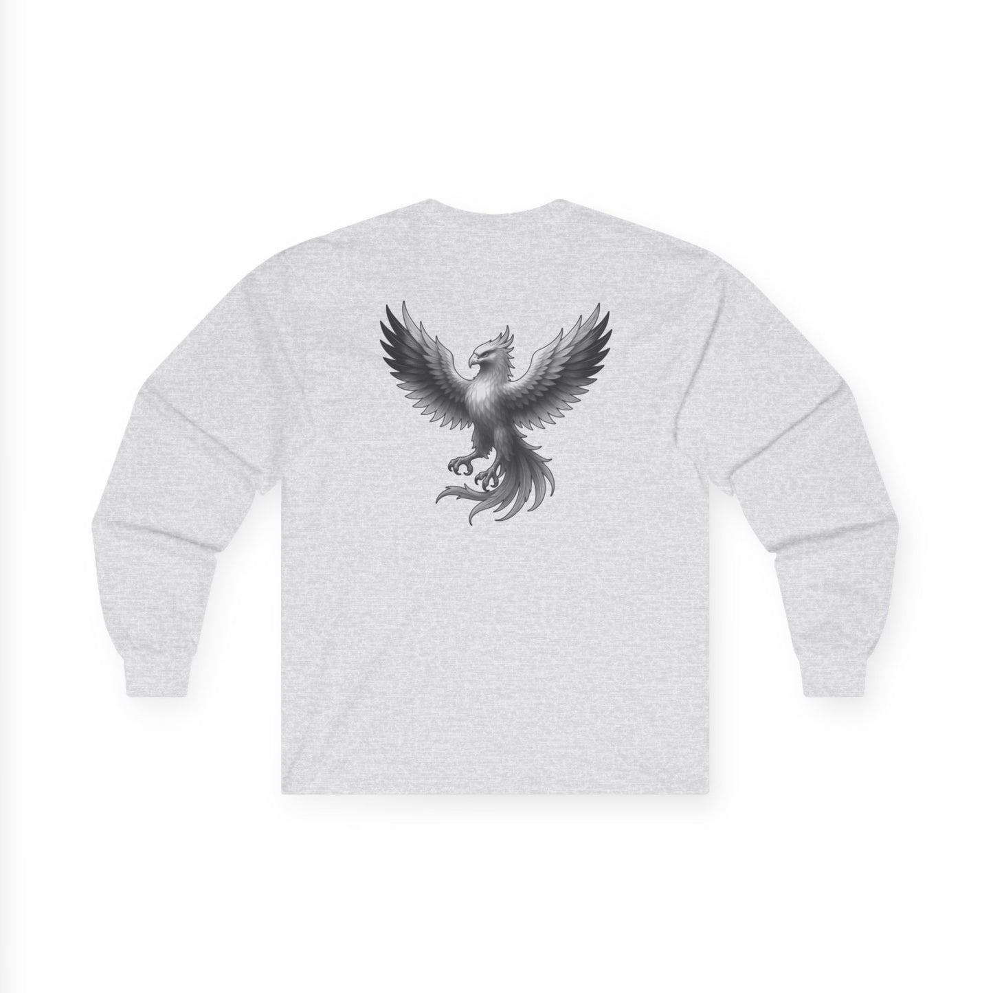 True Souls Black & White Phoenix on Back Long Sleeve Tee