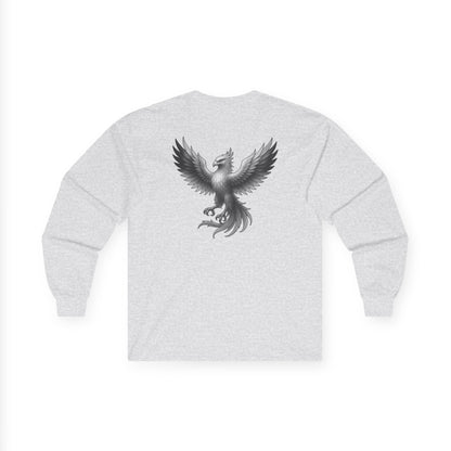 True Souls Black & White Phoenix on Back Long Sleeve Tee