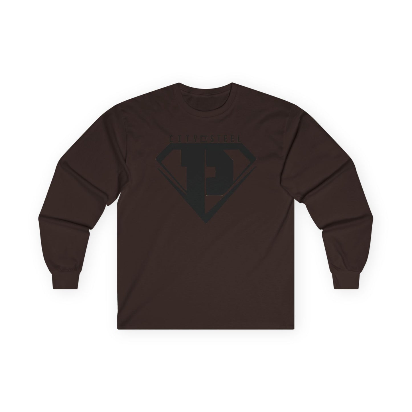 City of Steel Black Out - Long Sleeve Tee - Unisex Ultra Cotton Shirt
