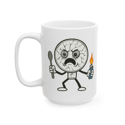 Crack Head - Funny Ceramic Mug - 11oz & 15oz Ceramic Coffee Cup