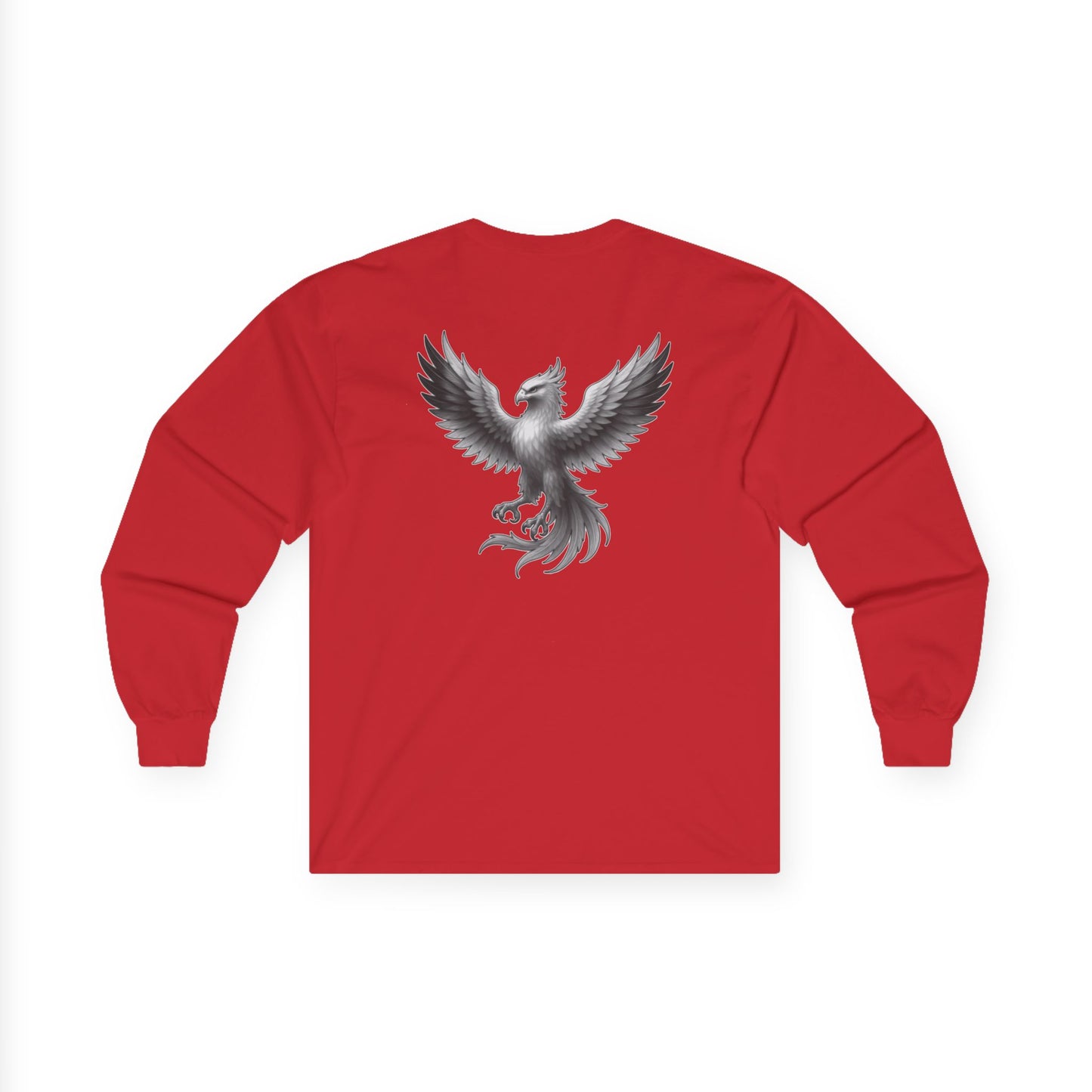 True Souls Black & White Phoenix on Back Long Sleeve Tee