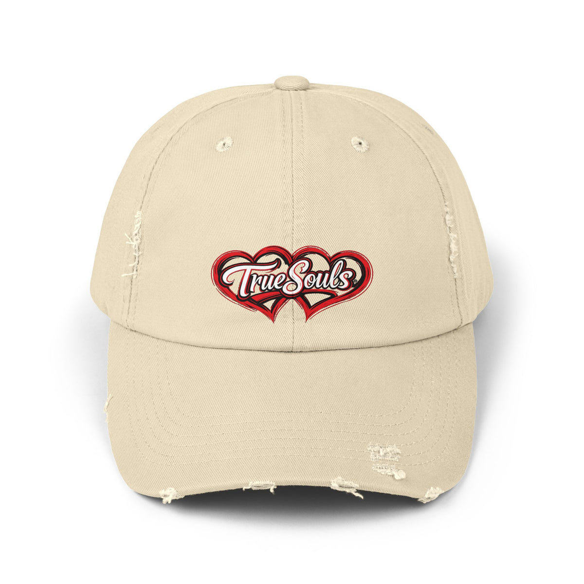 True Souls Double Heart Distressed Hat