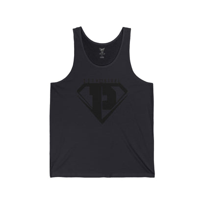 City of Steel Black Out - Unisex Jersey Tank - Bold Graphic Tee for Everyday Wear