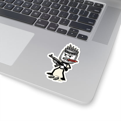 Jar Head Kiss-Cut Stickers - Bold Urban Design for Laptops, Water Bottles, Cars etc.