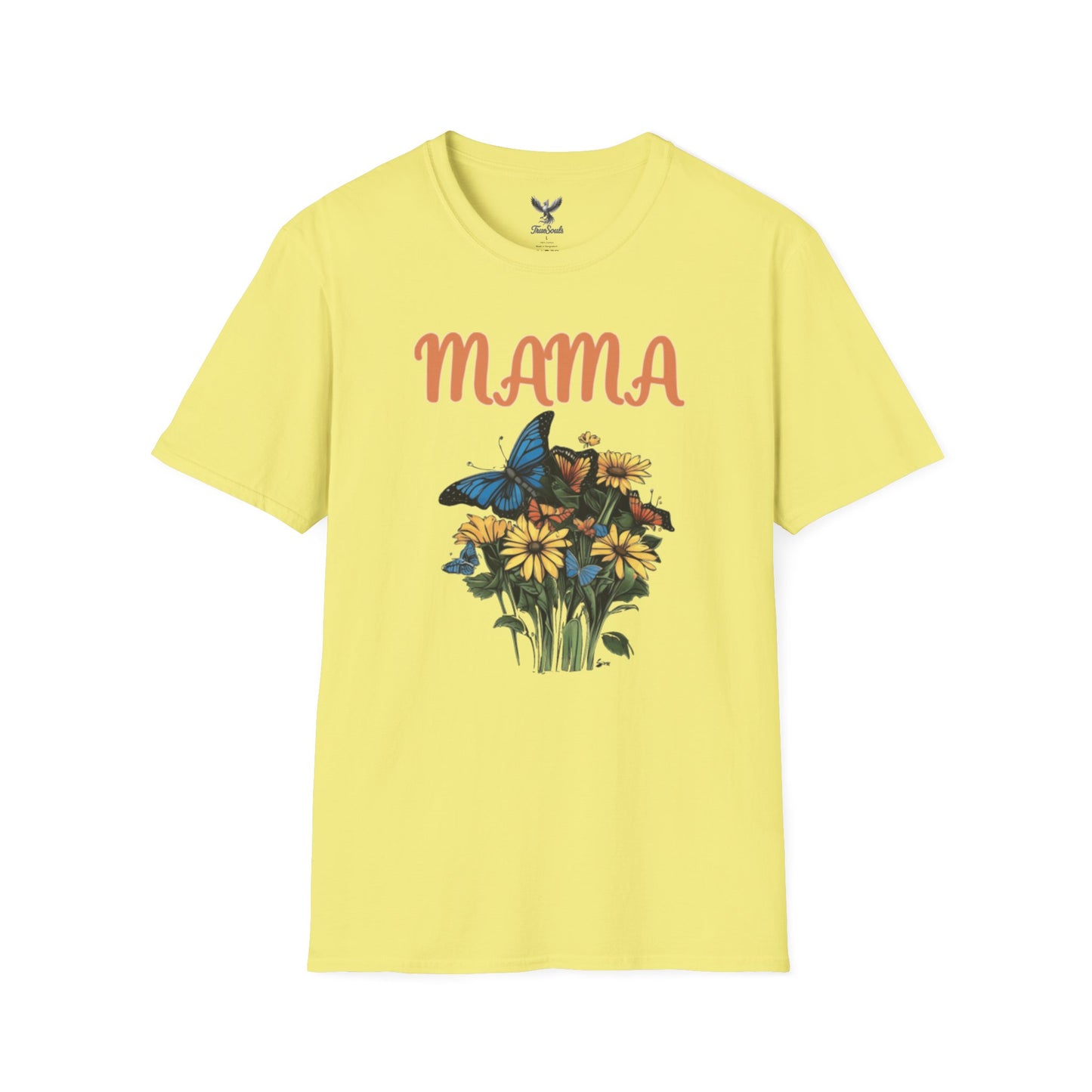 Mama - Flower Bouquet - Unisex Softstyle T-Shirt Graphic