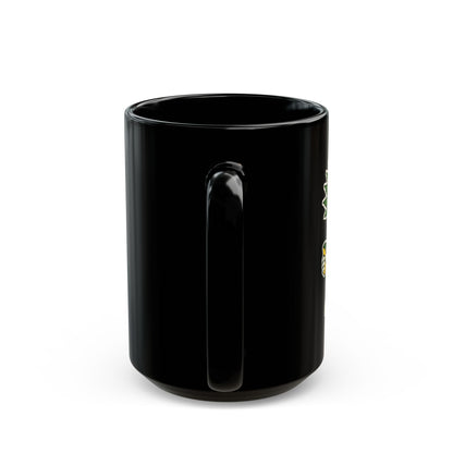 Pot Head Ceramic Mug - 11oz & 15oz Black Coffee Cup