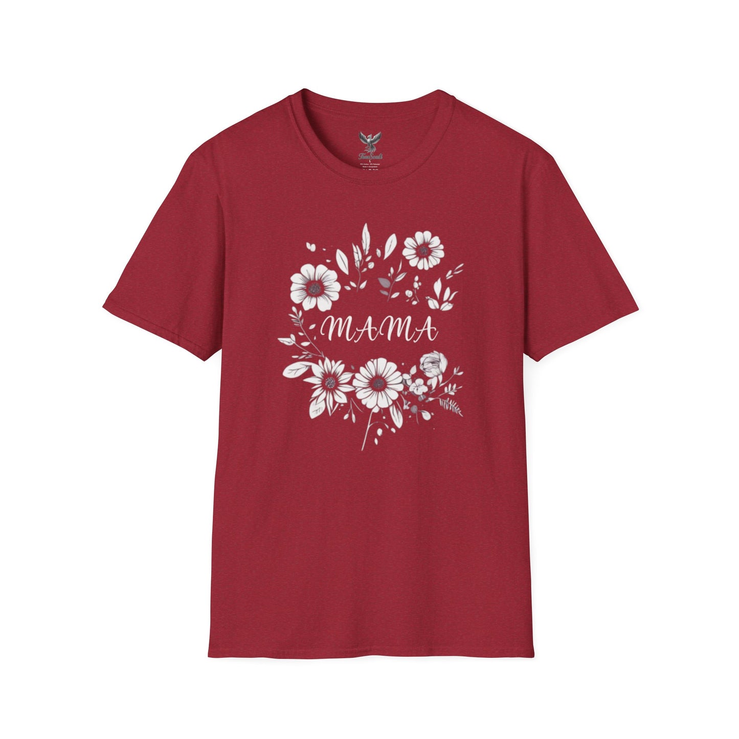 Mama- Flowers - Unisex Softstyle T-Shirt Graphic