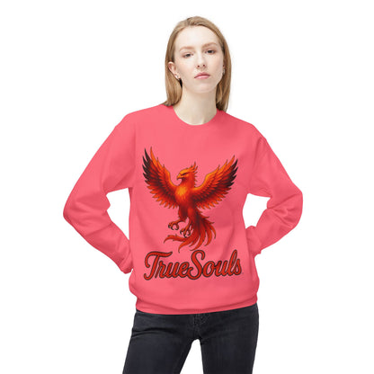 TrueSouls Red Phoenix Crewneck Sweatshirt
