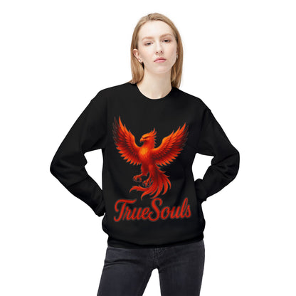 TrueSouls Red Phoenix Crewneck Sweatshirt