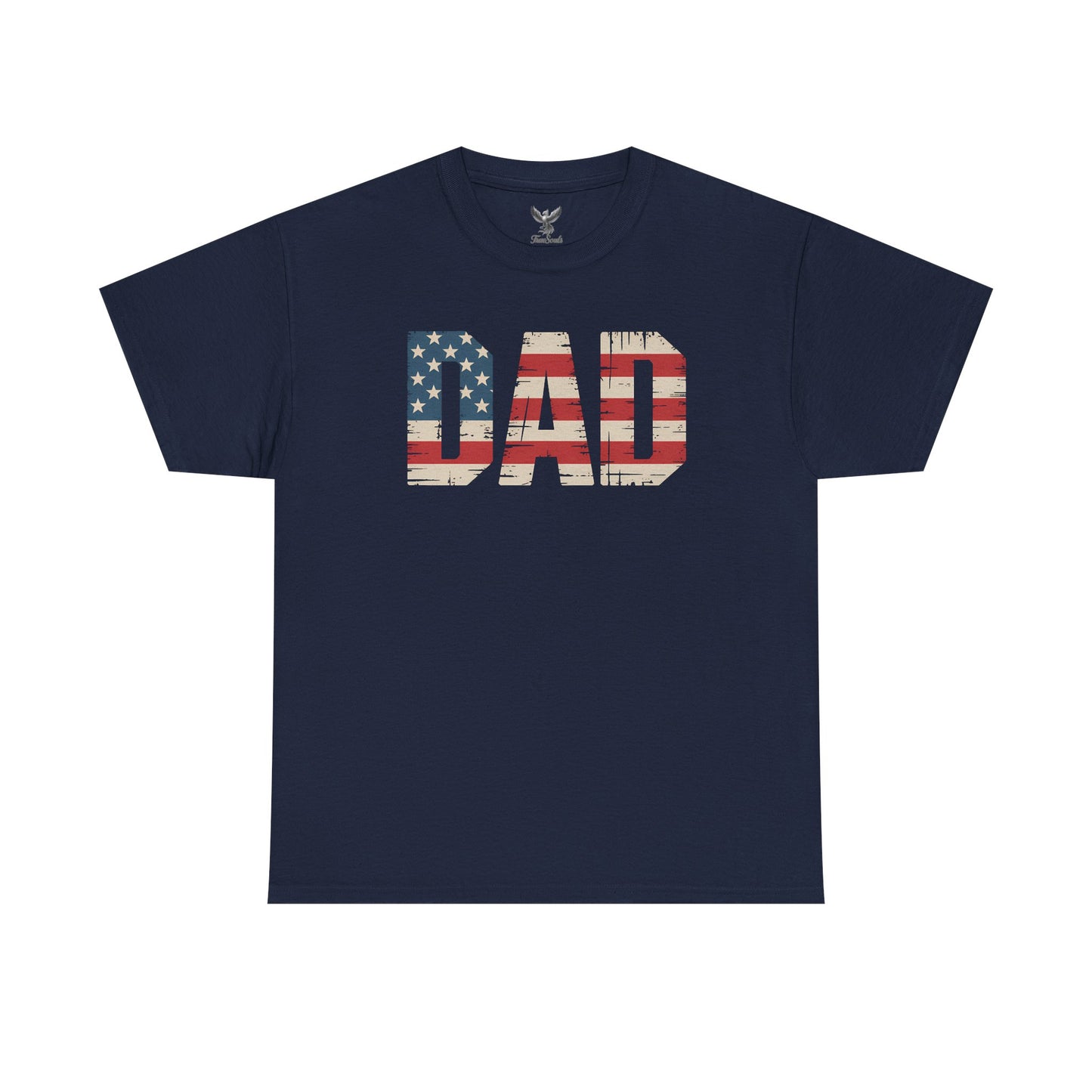 Patriotic Dad Tee - Unisex Heavy Cotton Shirt, Perfect for Father’s Day, Celebrations, Gifts, Casual Wear, BBQs
