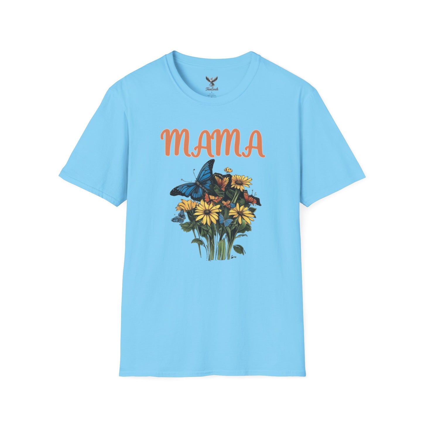 Mama - Flower Bouquet - Unisex Softstyle T-Shirt Graphic