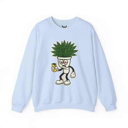 Pot Head - Unisex Crewneck Sweatshirt - Comfortable Stylish Apparel for Everyday Wear