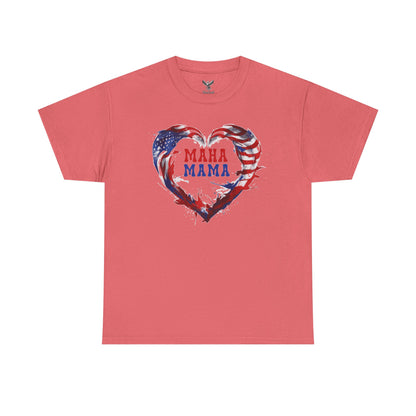 MAHA Mama Patriotic Heart Tee