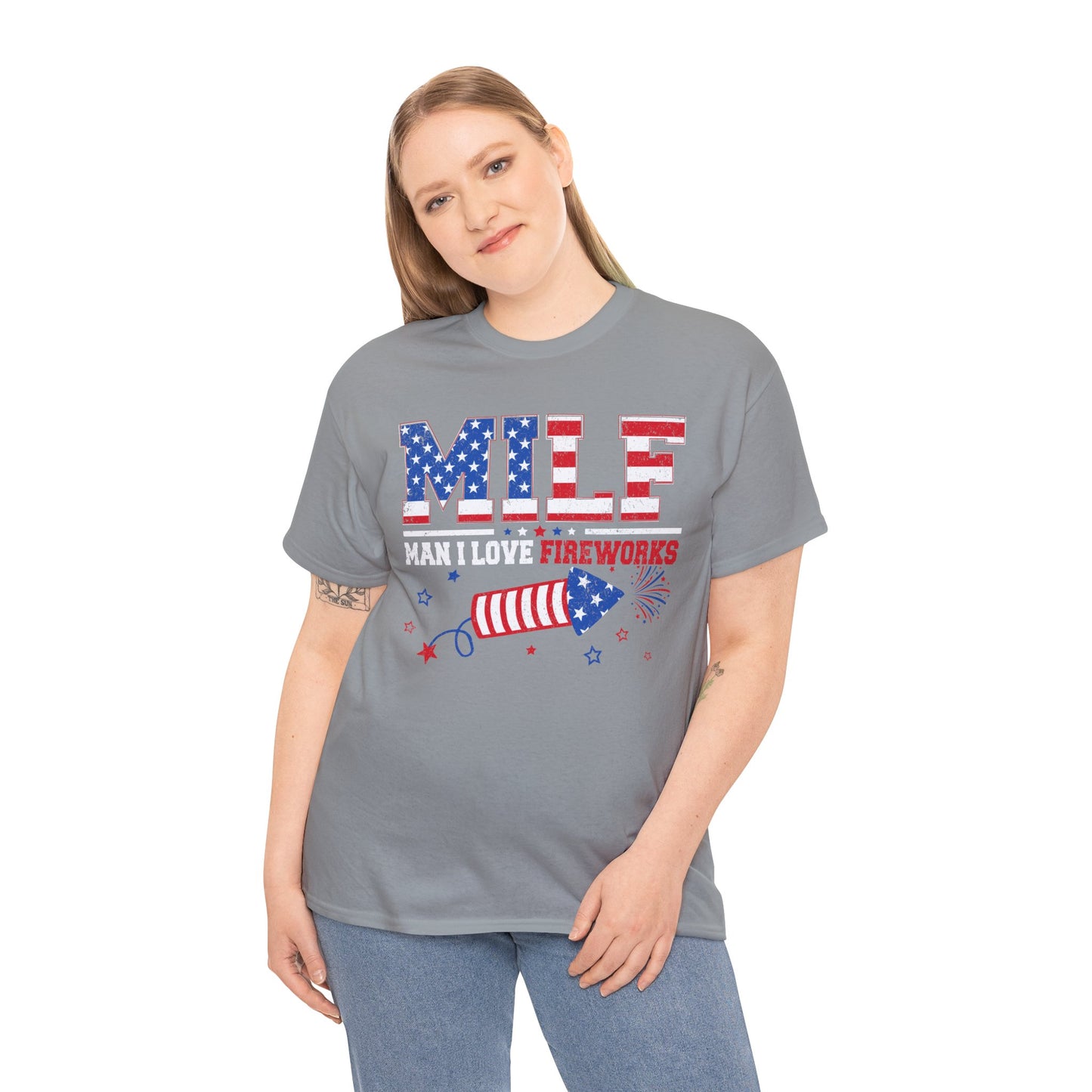 Patriotic MILF Fireworks Tee - Direct to Garment