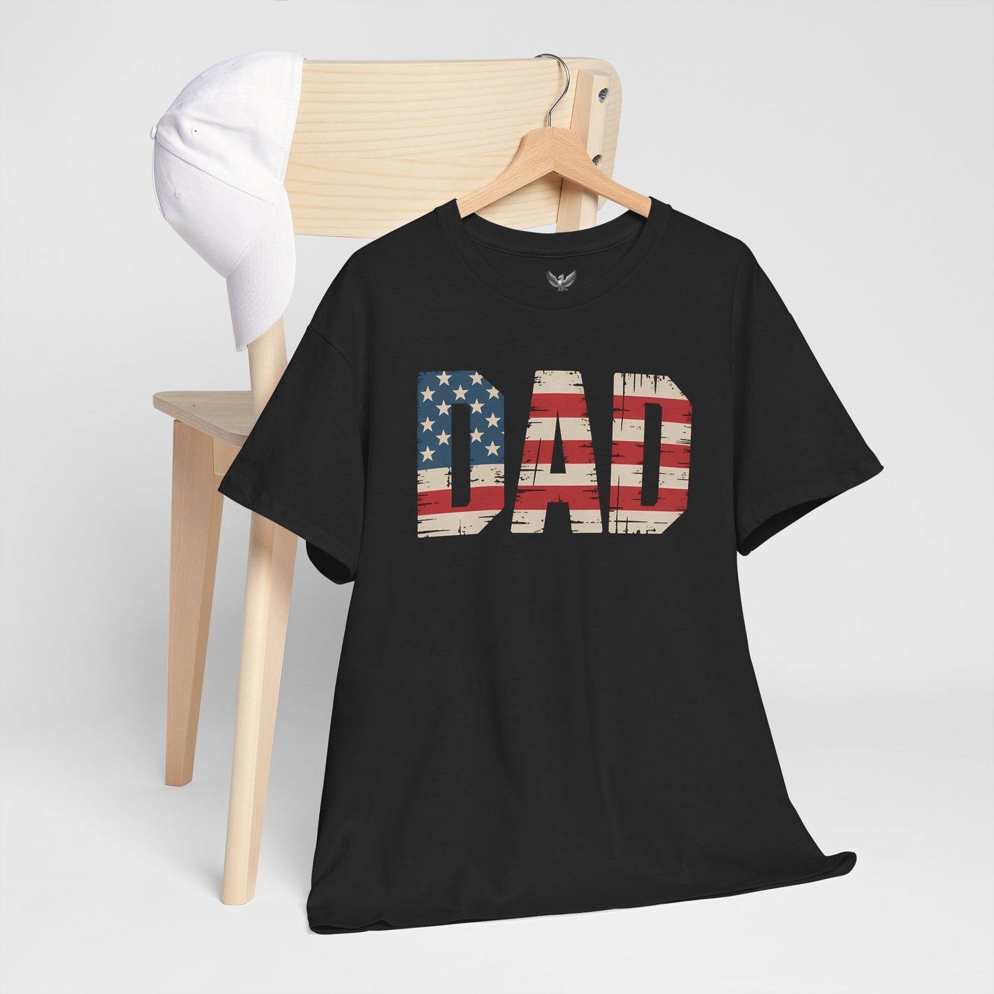 Patriotic Dad Tee - Unisex Heavy Cotton Shirt, Perfect for Father’s Day, Celebrations, Gifts, Casual Wear, BBQs