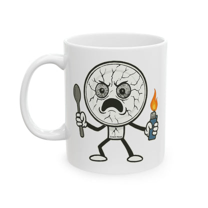 Crack Head - Funny Ceramic Mug - 11oz & 15oz Ceramic Coffee Cup
