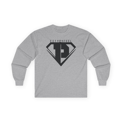 City of Steel Black Out - Long Sleeve Tee - Unisex Ultra Cotton Shirt