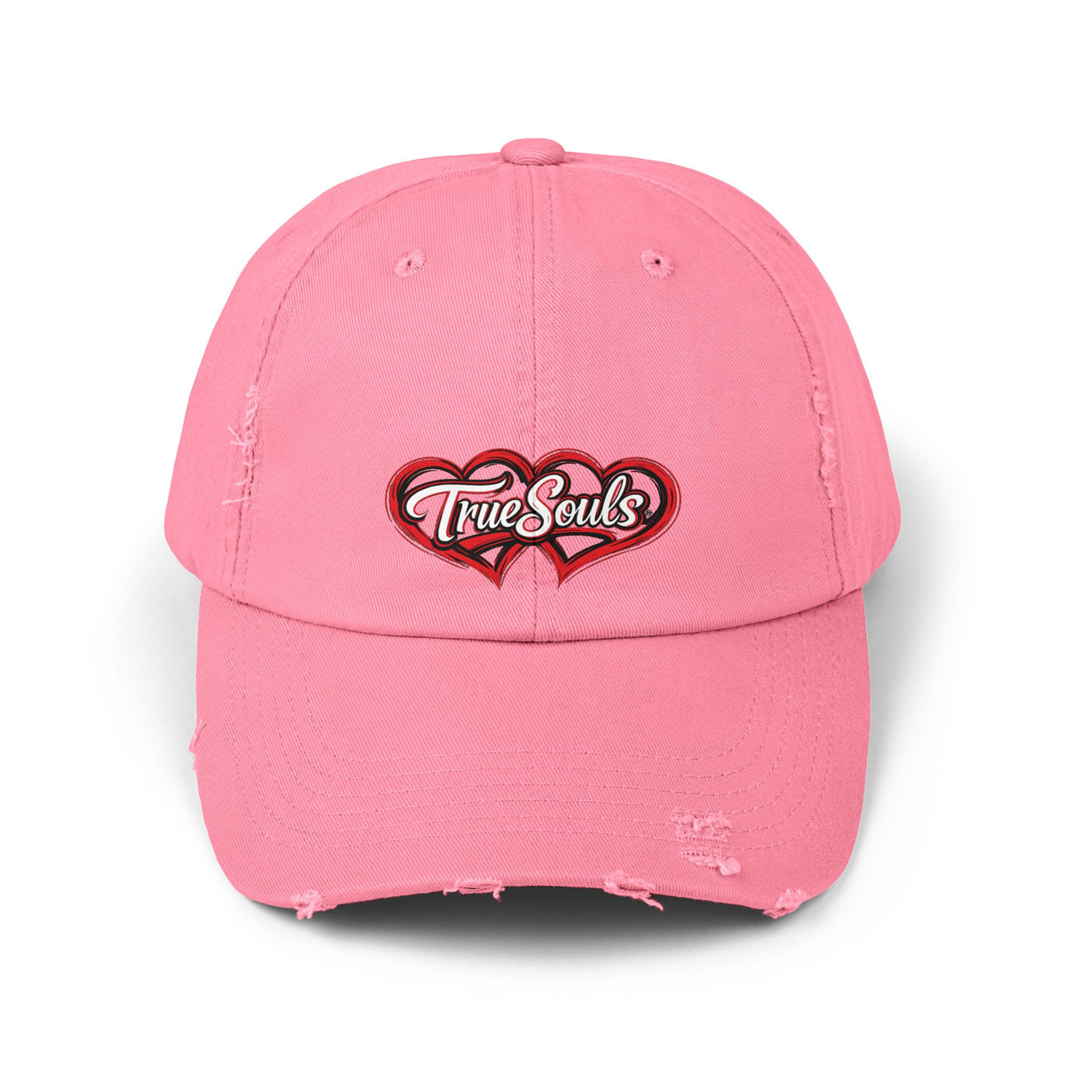 True Souls Double Heart Distressed Hat