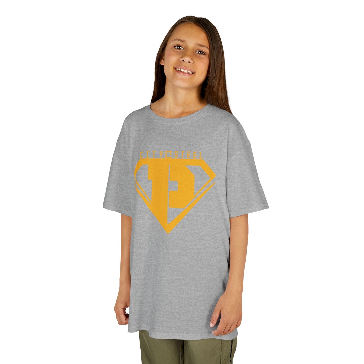 Kids Unisex City of Steel Heavy Cotton Tee