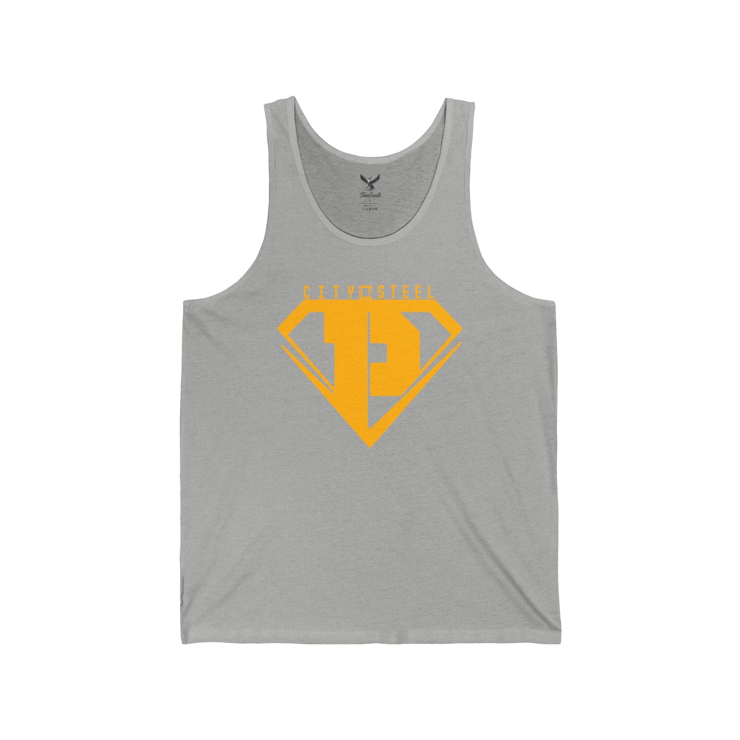 City of Steel - Unisex Jersey Tank - Bold Graphic Tee for Everyday Wear