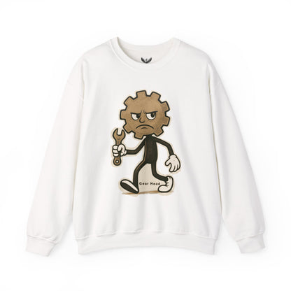Gear Head - Unisex Crewneck Sweatshirt - Comfortable Stylish Apparel for Everyday Wear