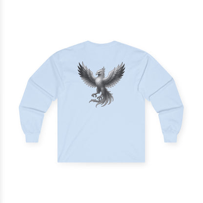 True Souls Black & White Phoenix on Back Long Sleeve Tee