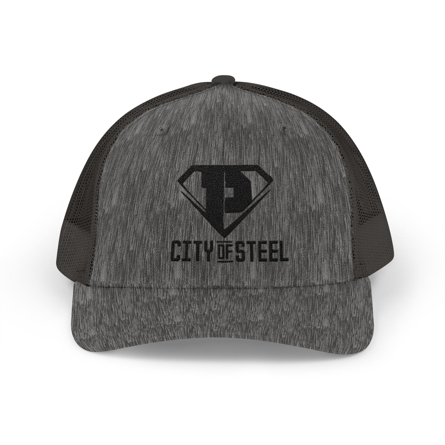 City of Steel Snapback Trucker Cap - Trendy Baseball Hat for Sports, Casual Wear, Gifts, Outdoor Events, Men and Women