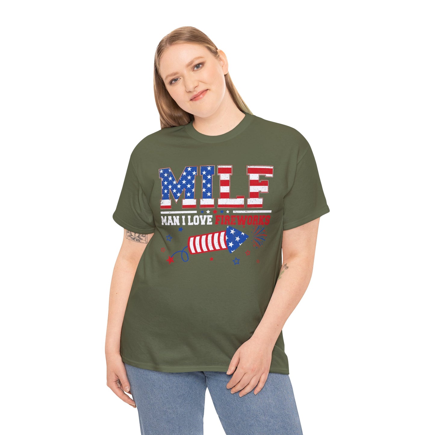 Patriotic MILF Fireworks Tee - Direct to Garment
