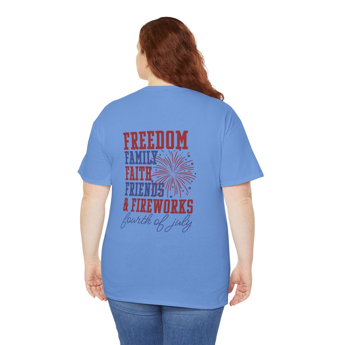 Fourth of July Freedom Tee - Unisex Cotton Shirt for Independence Day - Direct to Garment