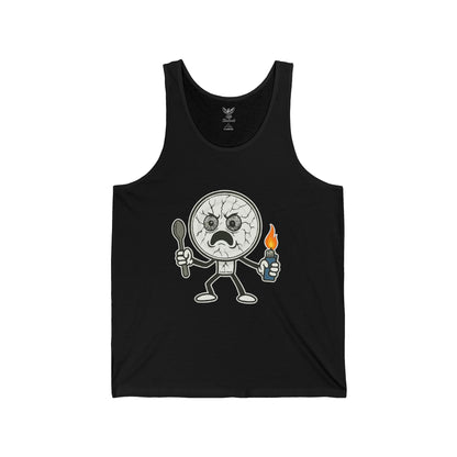 Crack Head - Unisex Jersey Tank - Bold Graphic Tee for Everyday Wear