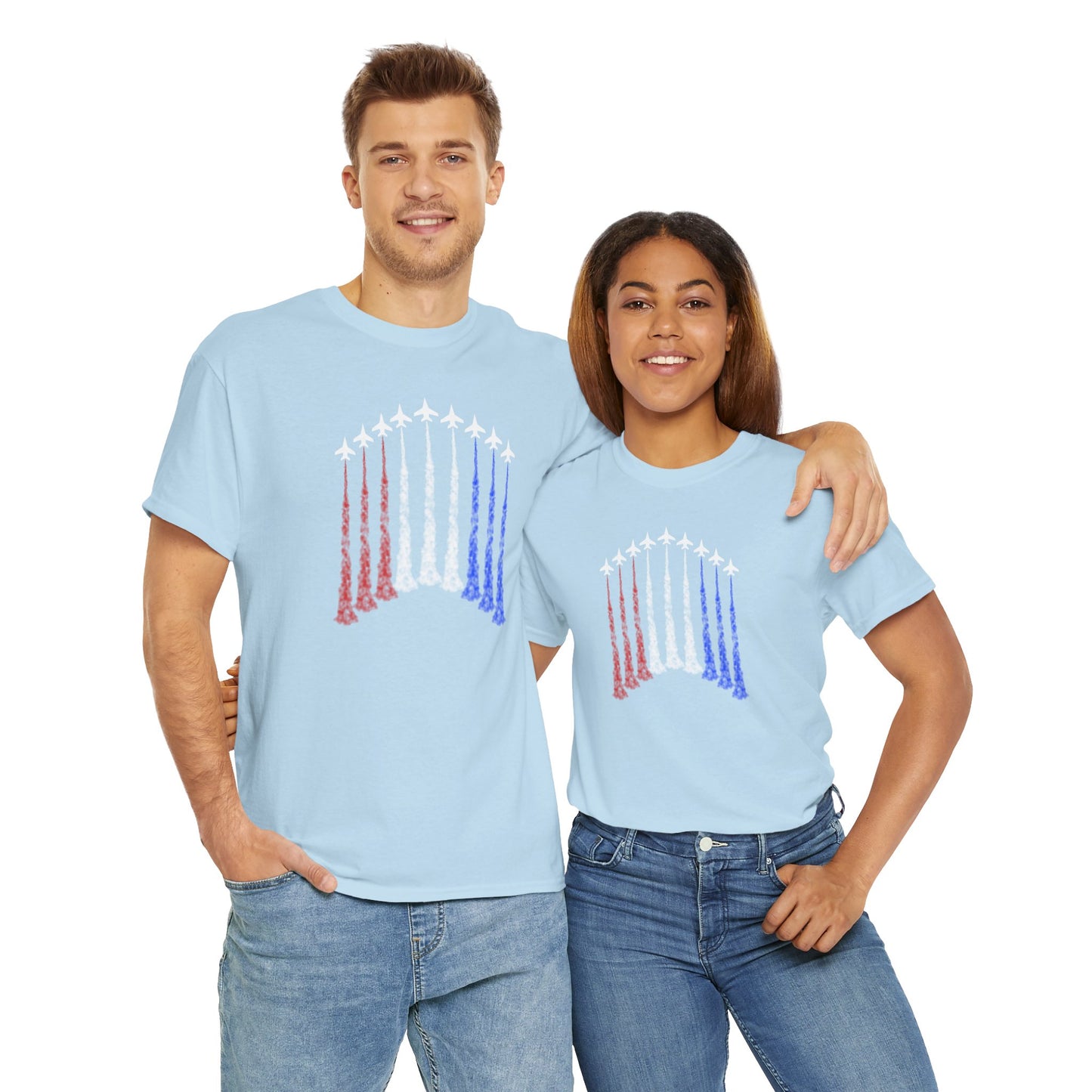 Jet Flyover Shirt Red, White and Blue - Direct to Garmnet