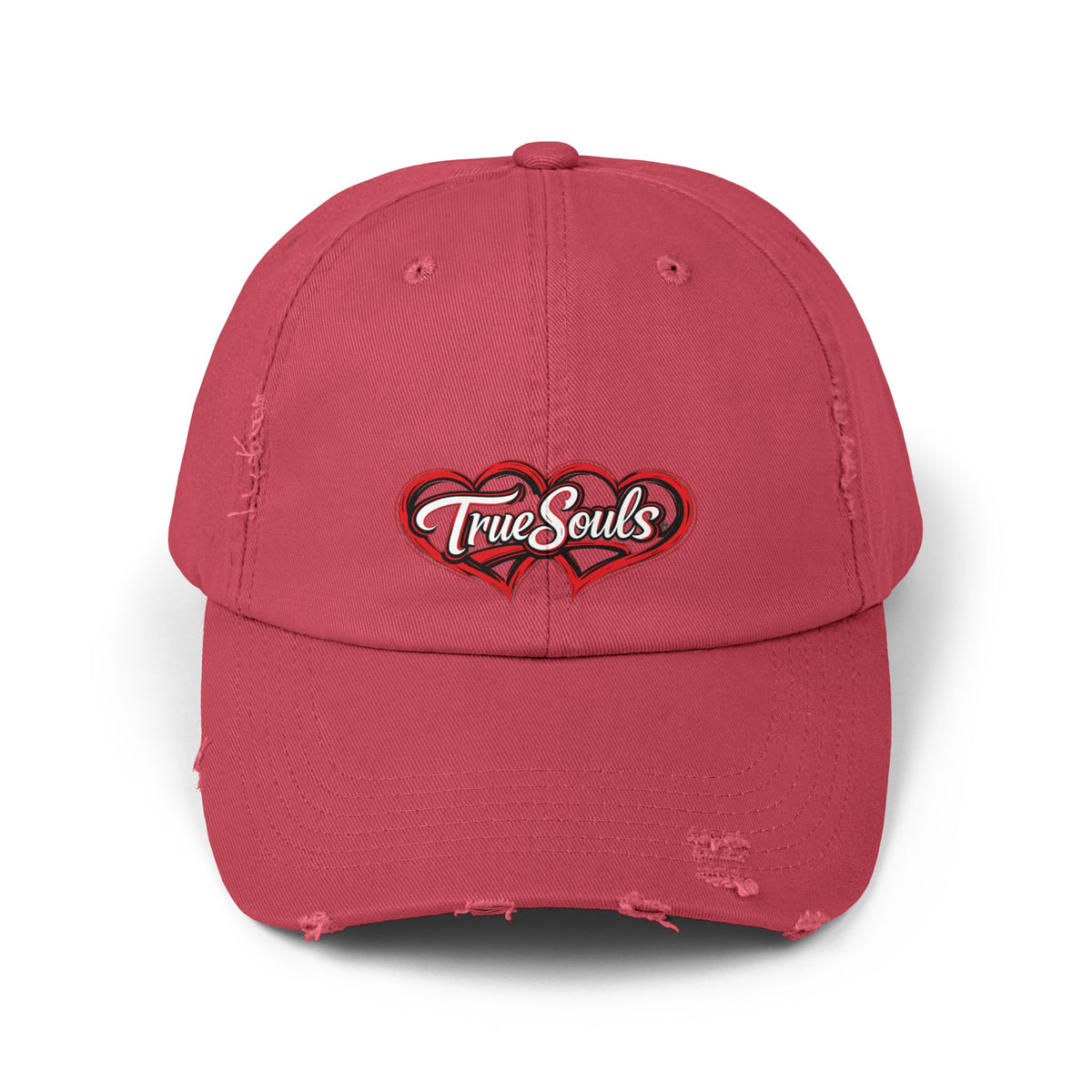 True Souls Double Heart Distressed Hat