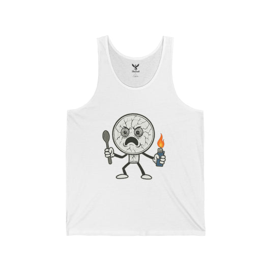 Crack Head - Unisex Jersey Tank - Bold Graphic Tee for Everyday Wear