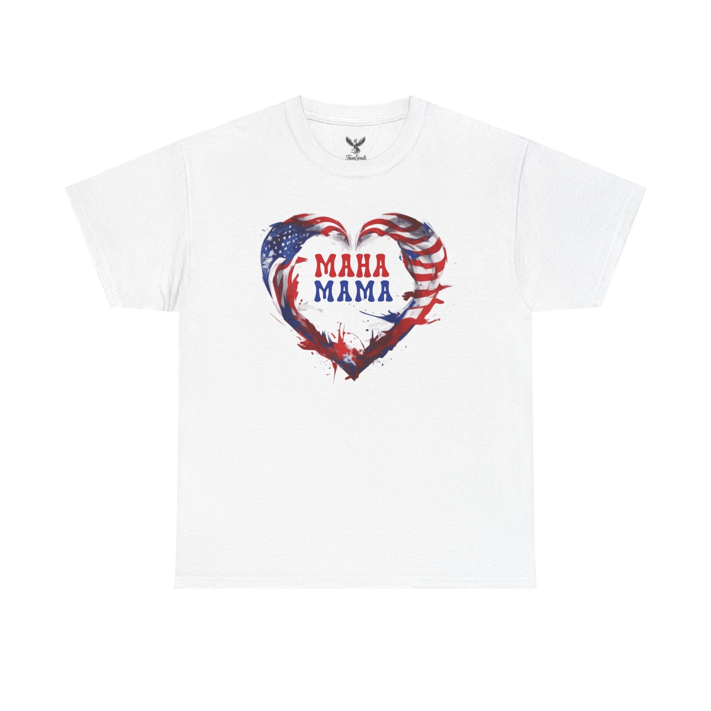 MAHA Mama Patriotic Heart Tee