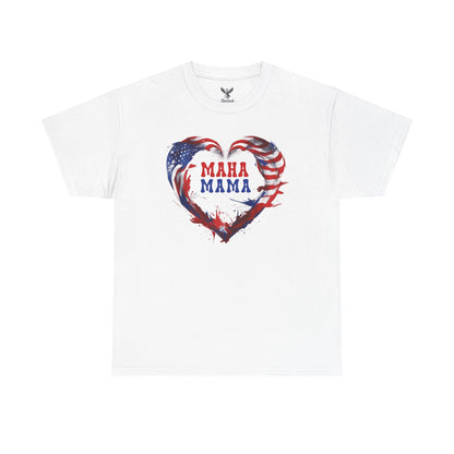 MAHA Mama Patriotic Heart Tee