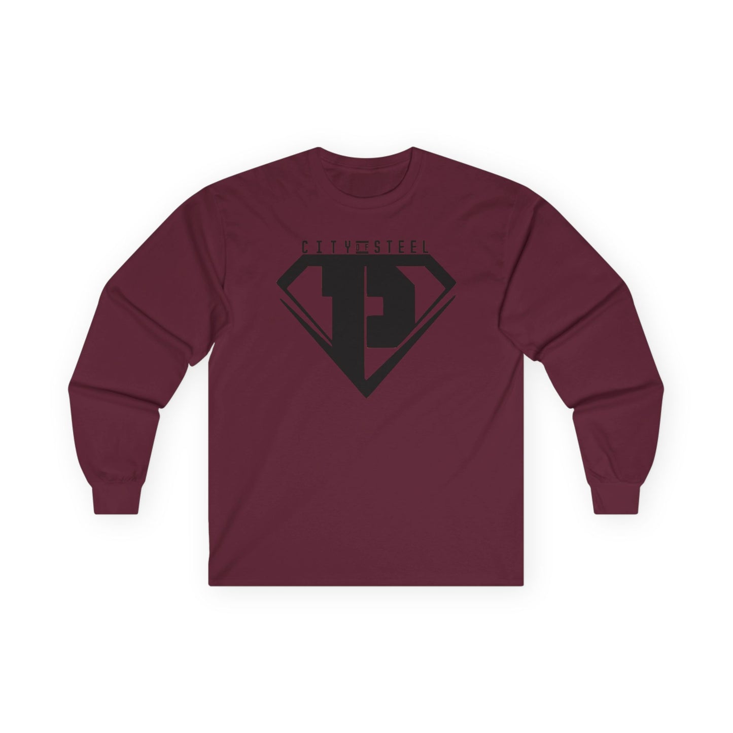 City of Steel Black Out - Long Sleeve Tee - Unisex Ultra Cotton Shirt