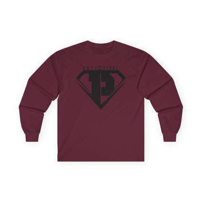 City of Steel Black Out - Long Sleeve Tee - Unisex Ultra Cotton Shirt