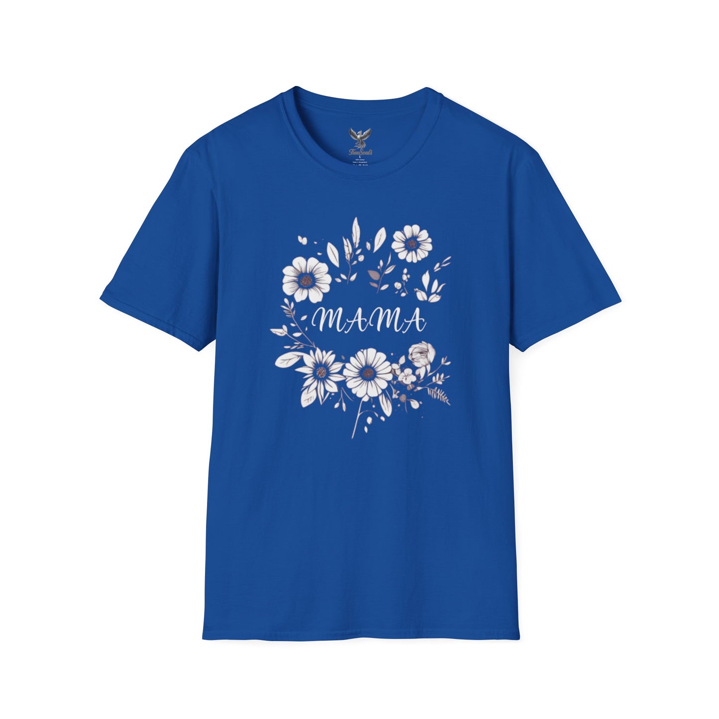 Mama- Flowers - Unisex Softstyle T-Shirt Graphic
