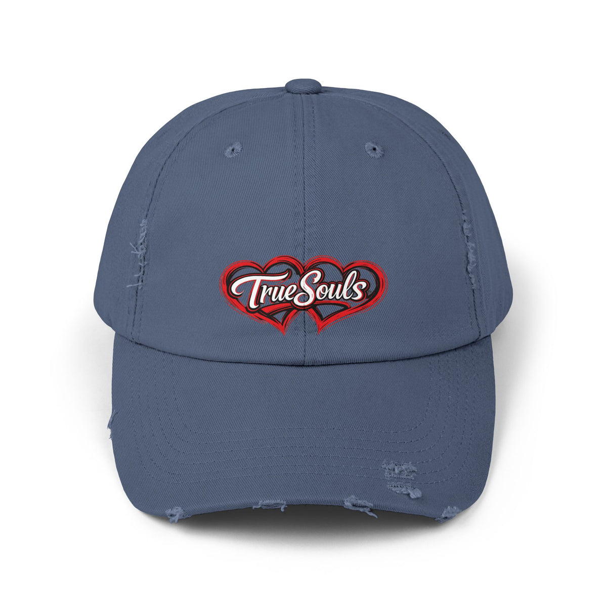 True Souls Double Heart Distressed Hat