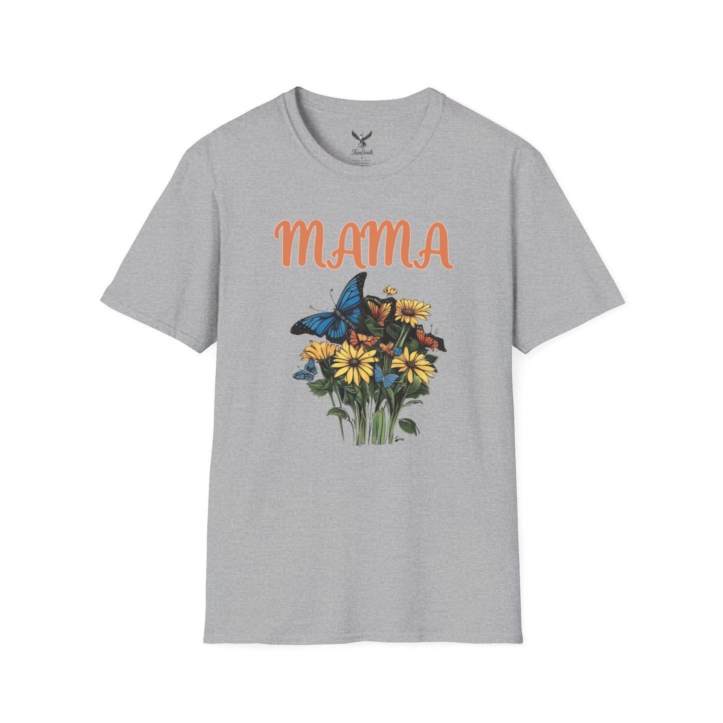 Mama - Flower Bouquet - Unisex Softstyle T-Shirt Graphic