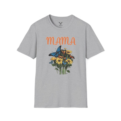 Mama - Flower Bouquet - Unisex Softstyle T-Shirt Graphic