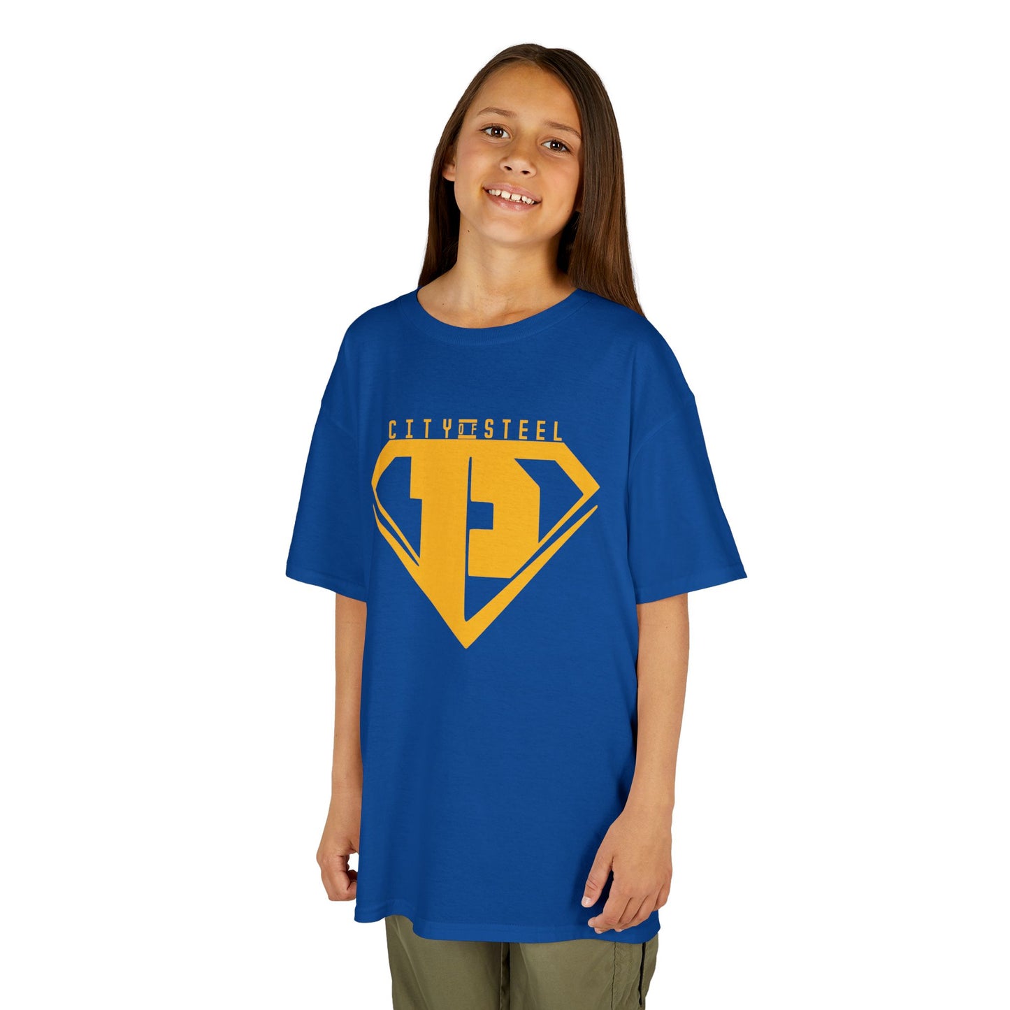Kids Unisex City of Steel Heavy Cotton Tee